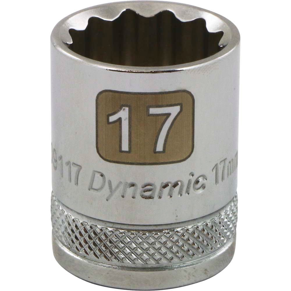 Gray GT-GT-D009117 -  3/8" DRIVE 12 POINT 17MM CHROME SOCKET - Wise Line Tools