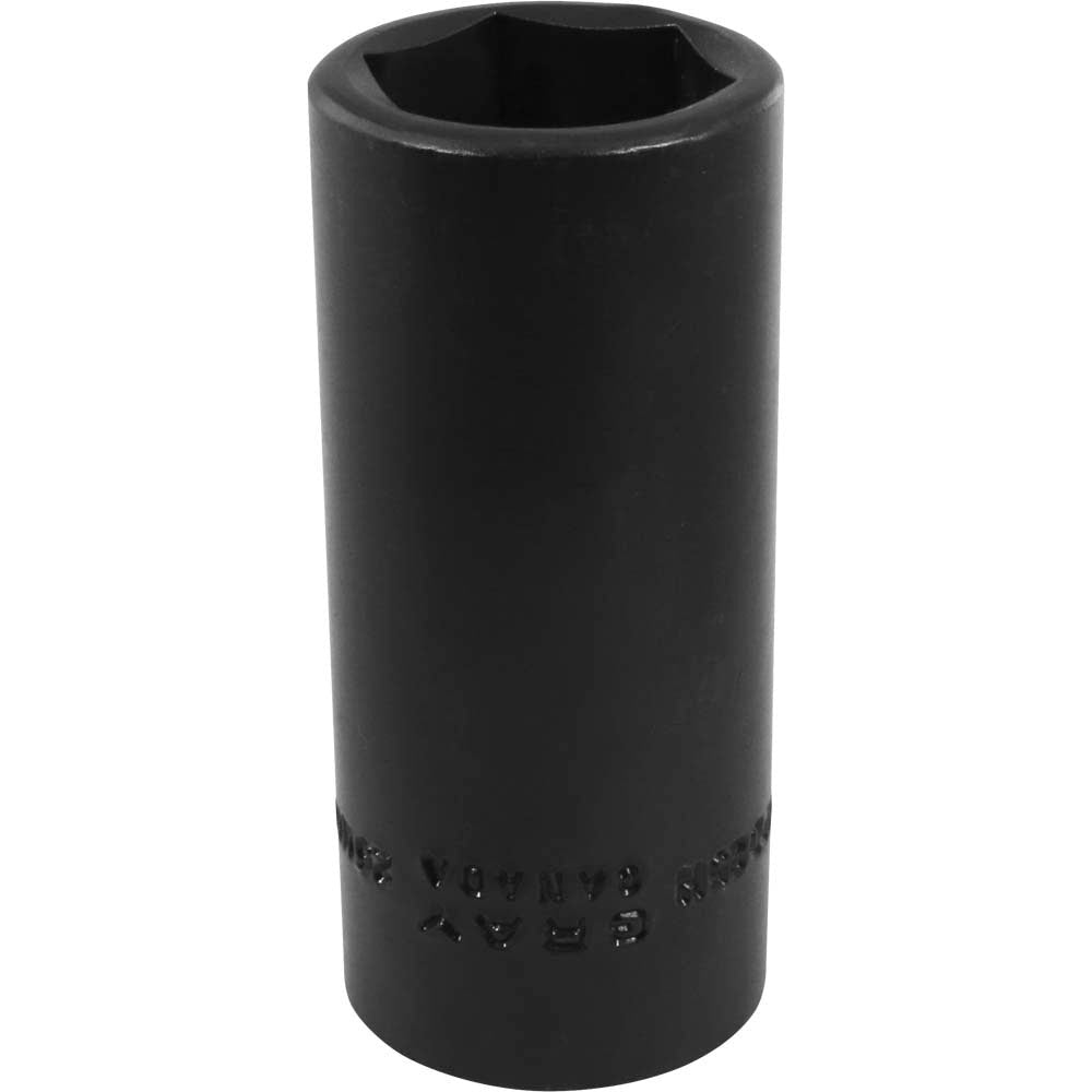 Gray GT-MPD25H  -  SOCKET 25MM X 1/2" DRIVE 6 PT DEEP - Wise Line Tools