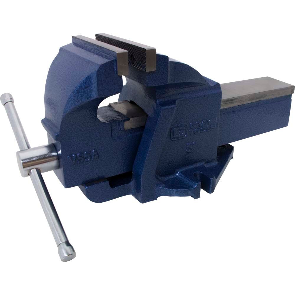 Gray Tools GT-VS5A - 5" Cast Ductile Iron Vise GRAY