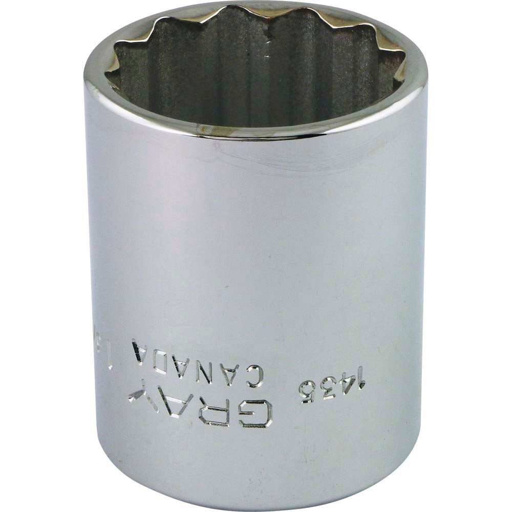 Gray Tools GT-1436  -  SOCKET 1-1/4" X 1/2" DR 12 PT - Wise Line Tools