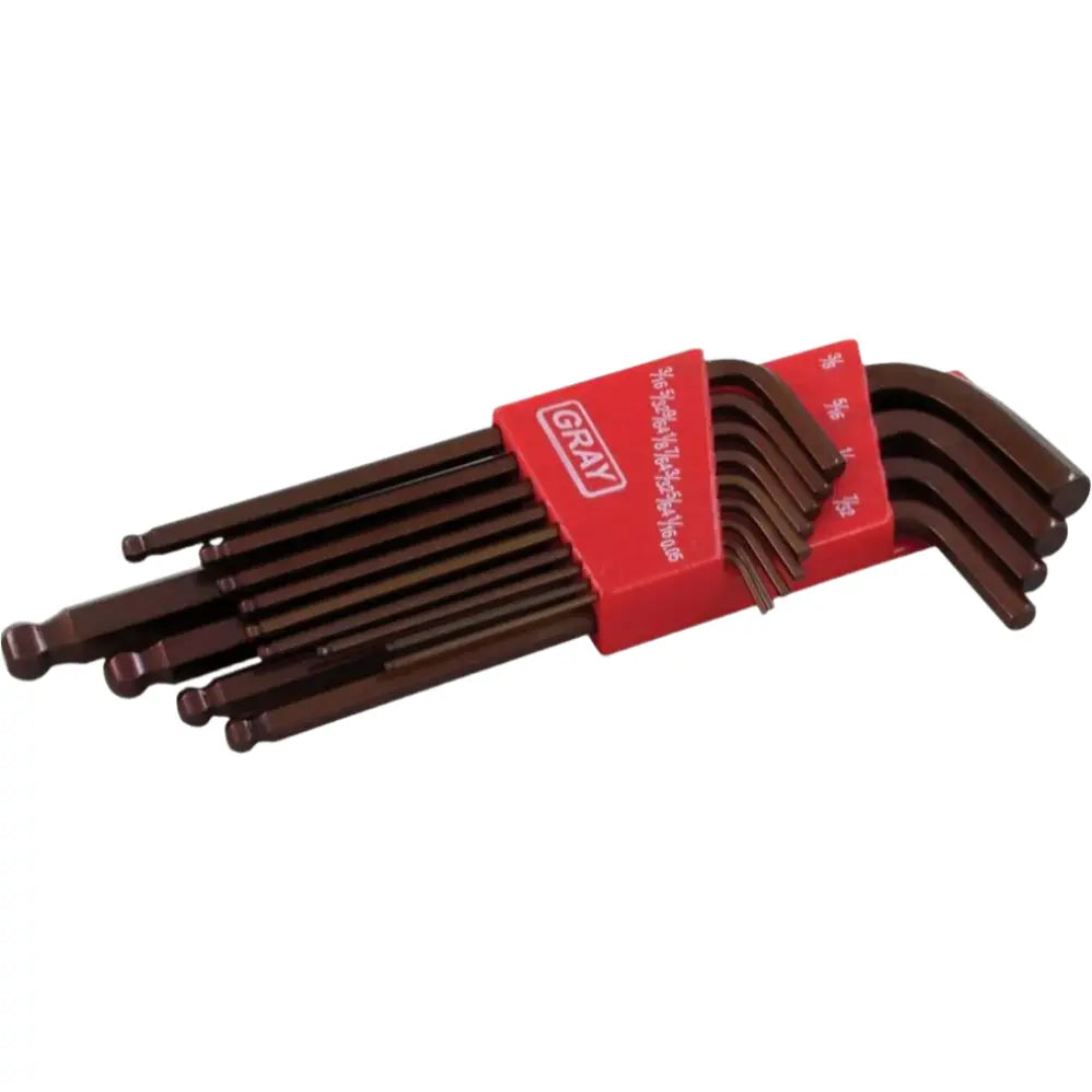 Gray Tools GT-68722 - 22pc SAE & Metric Ball End Hex Key Set GRAY