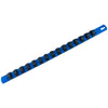 GRAY GT-91218B - 1/2" Drive Socket Organizer Rail 18" Blue