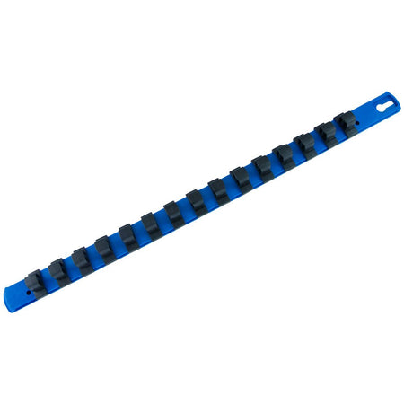 Gray tools GT-91218B  -  1/2" Drive Socket Organizer Rail 18" Blue - Wise Line Tools
