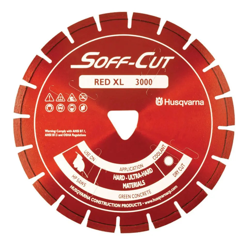 Husqvarna 582827001 #XL6.5-3000 6-1/2" Red Soff-Cut Blade with Skid Plate - Wise Line Tools