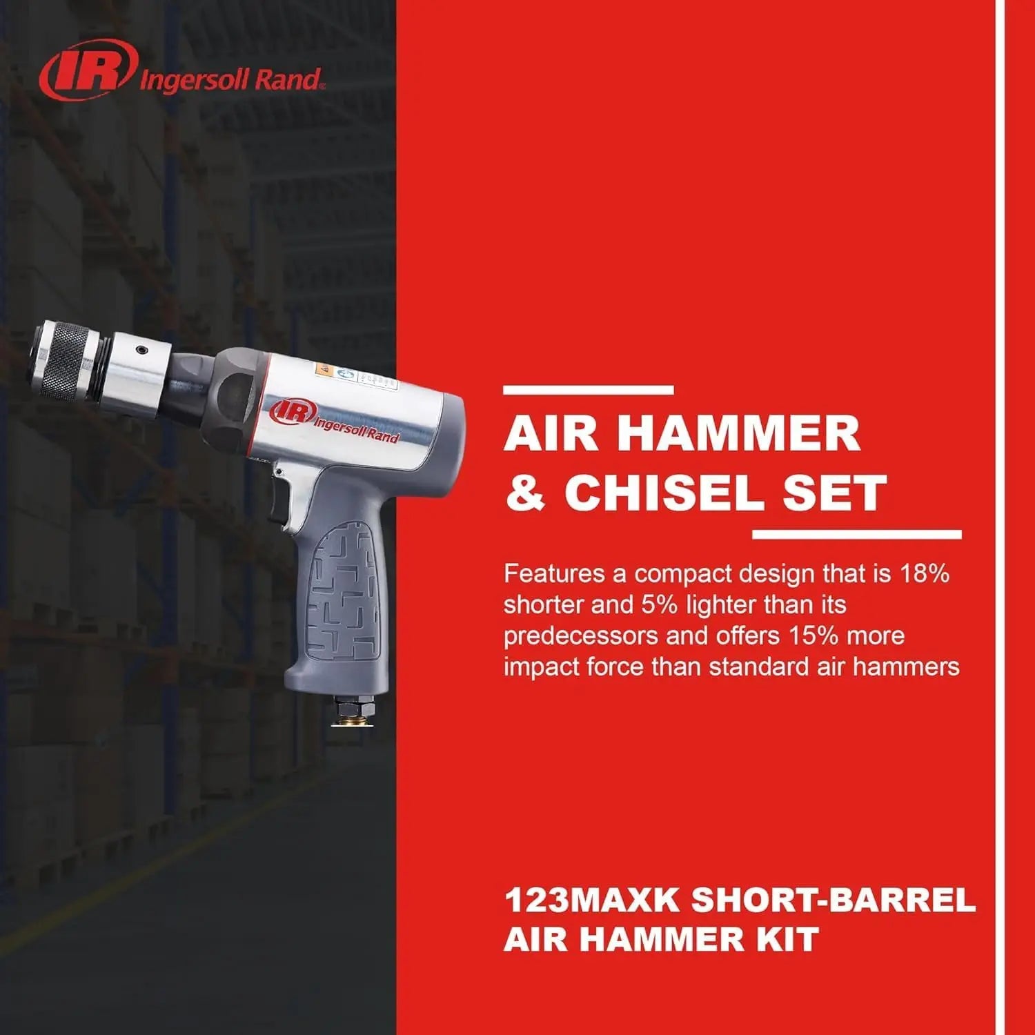 INGERSOLL RAND 123MAXK - MAX Series Vibration Reduced Air Hammer INGERSOLL RAND