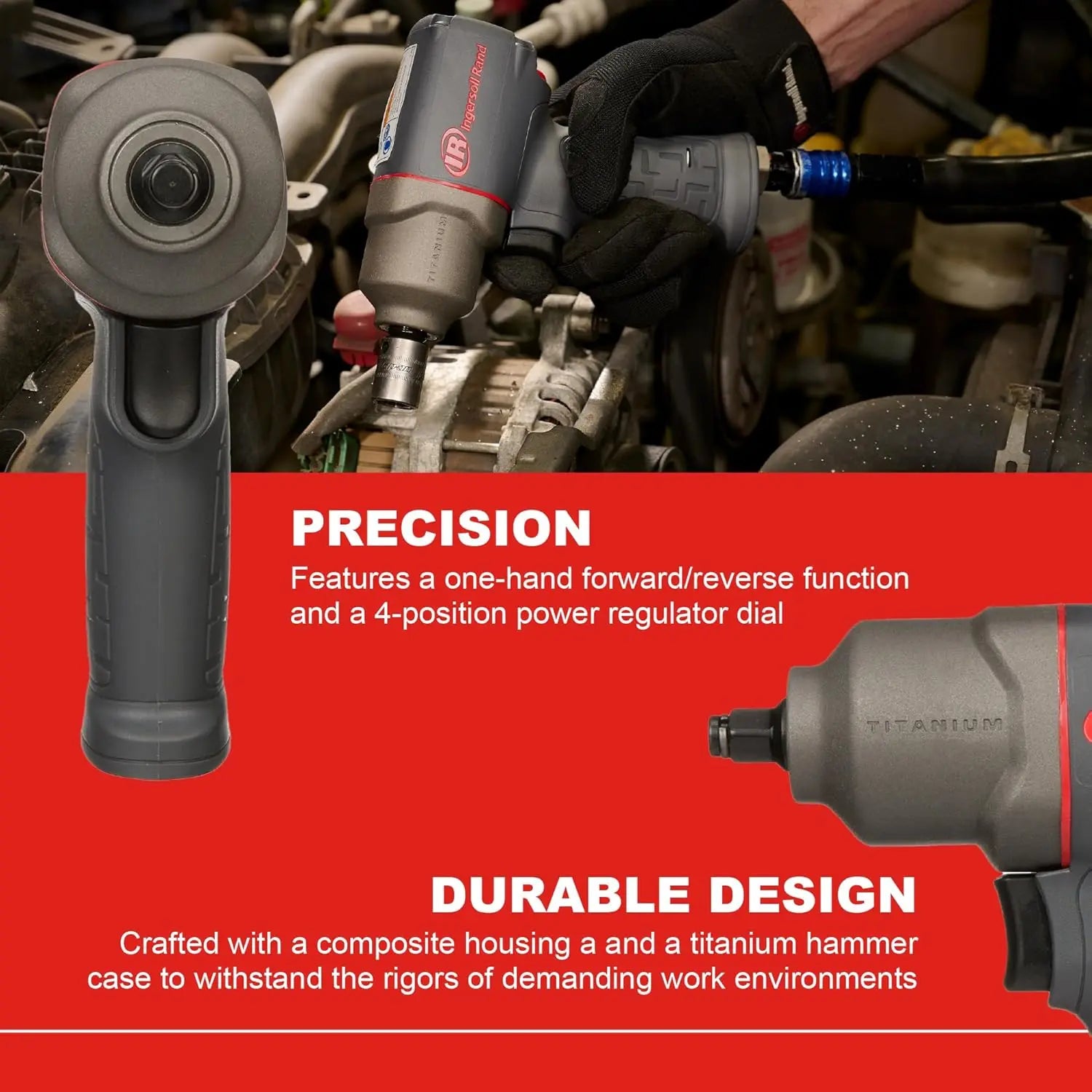 INGERSOLL RAND 2115TIMAX - 3/8" Titanium Impact Wrench INGERSOLL RAND