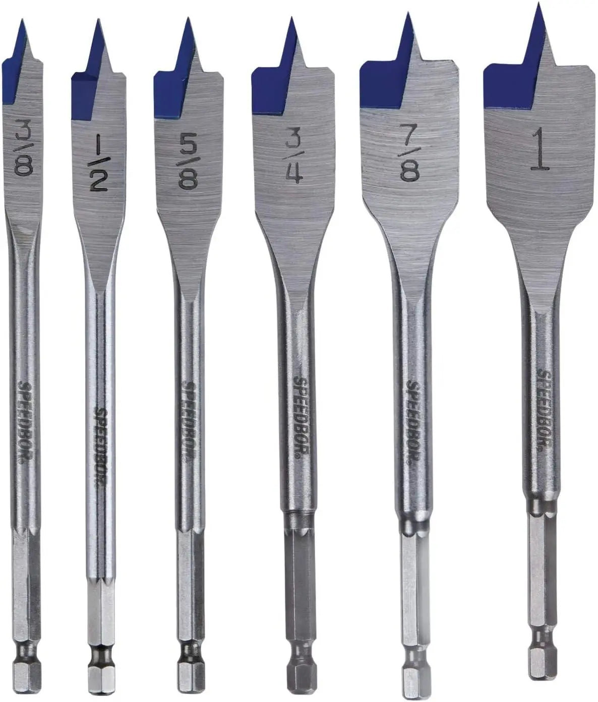 IRWIN 88886 - Speedbor Blue Groove Spade Bit Set, 6-Piece by IRWIN IRWIN