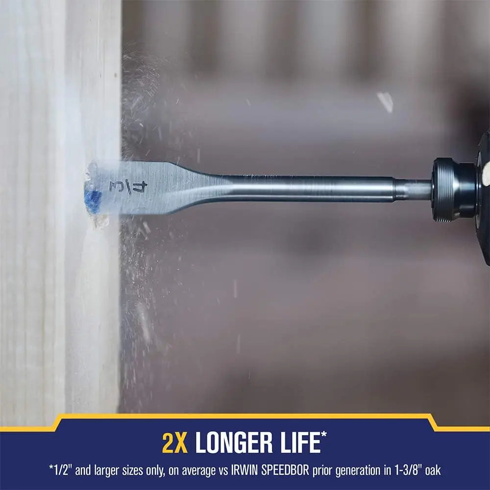 IRWIN 88886 - Speedbor Blue Groove Spade Bit Set, 6-Piece by IRWIN IRWIN