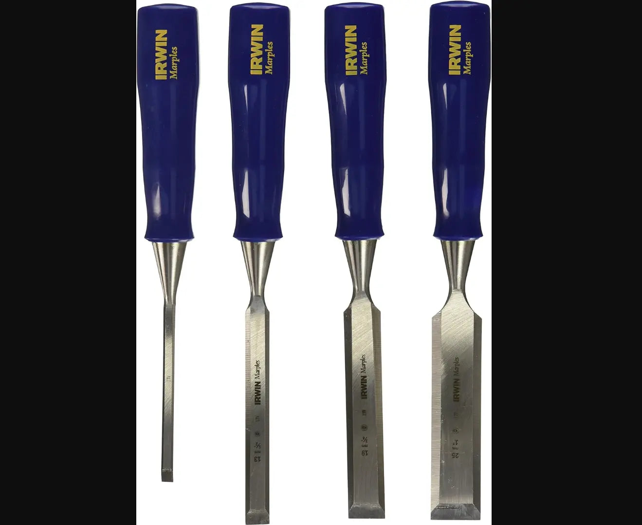 Irwin M444S4N - Blue Industrial Tools Carded Chisel Set, 4-Piece IRWIN