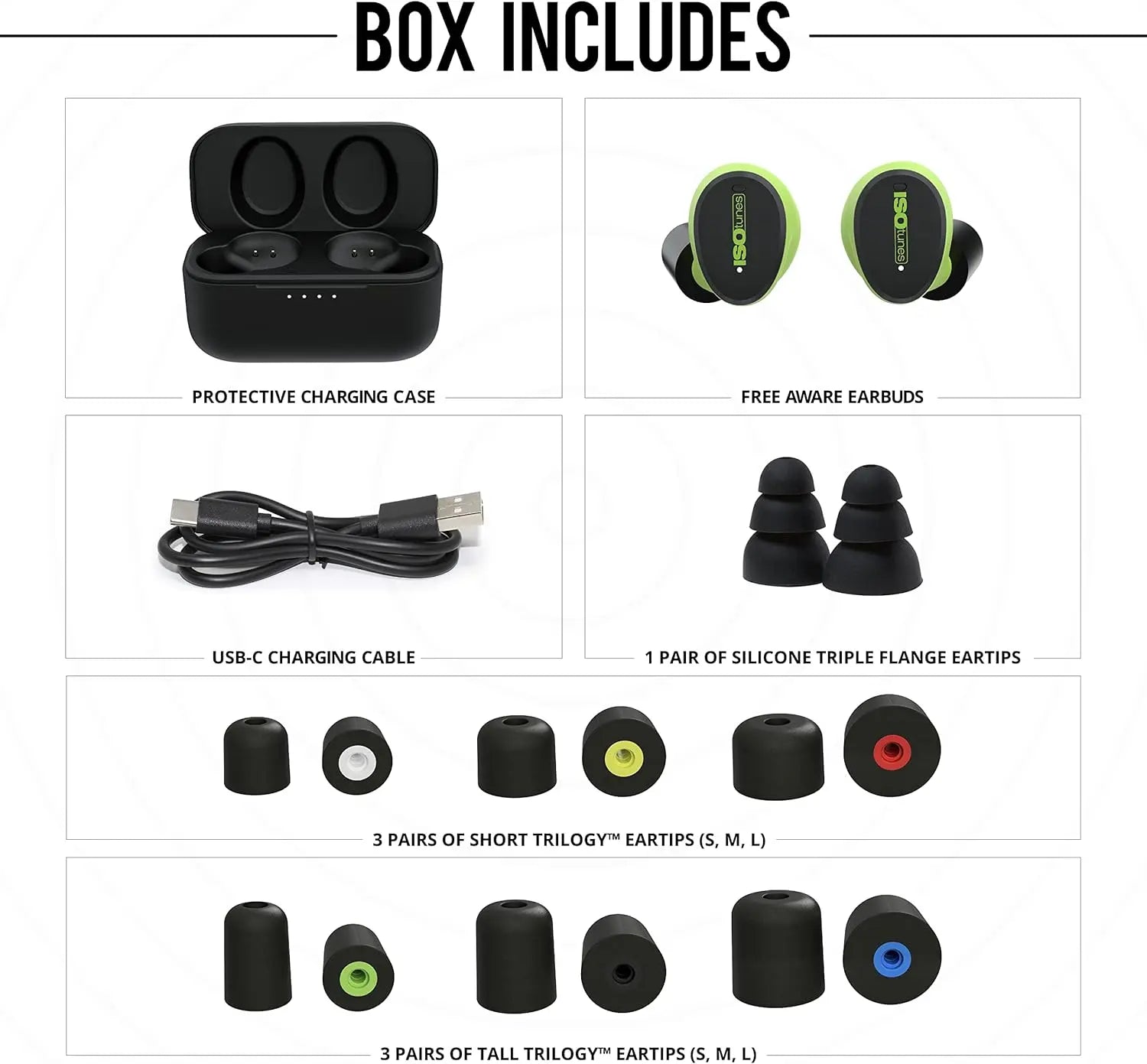 ISOtunes IT-15 - ISOtunes Free Aware Hearing Protection: True Wireless Bluetooth Earbuds with Audio Passthrough Technology ISOtunes