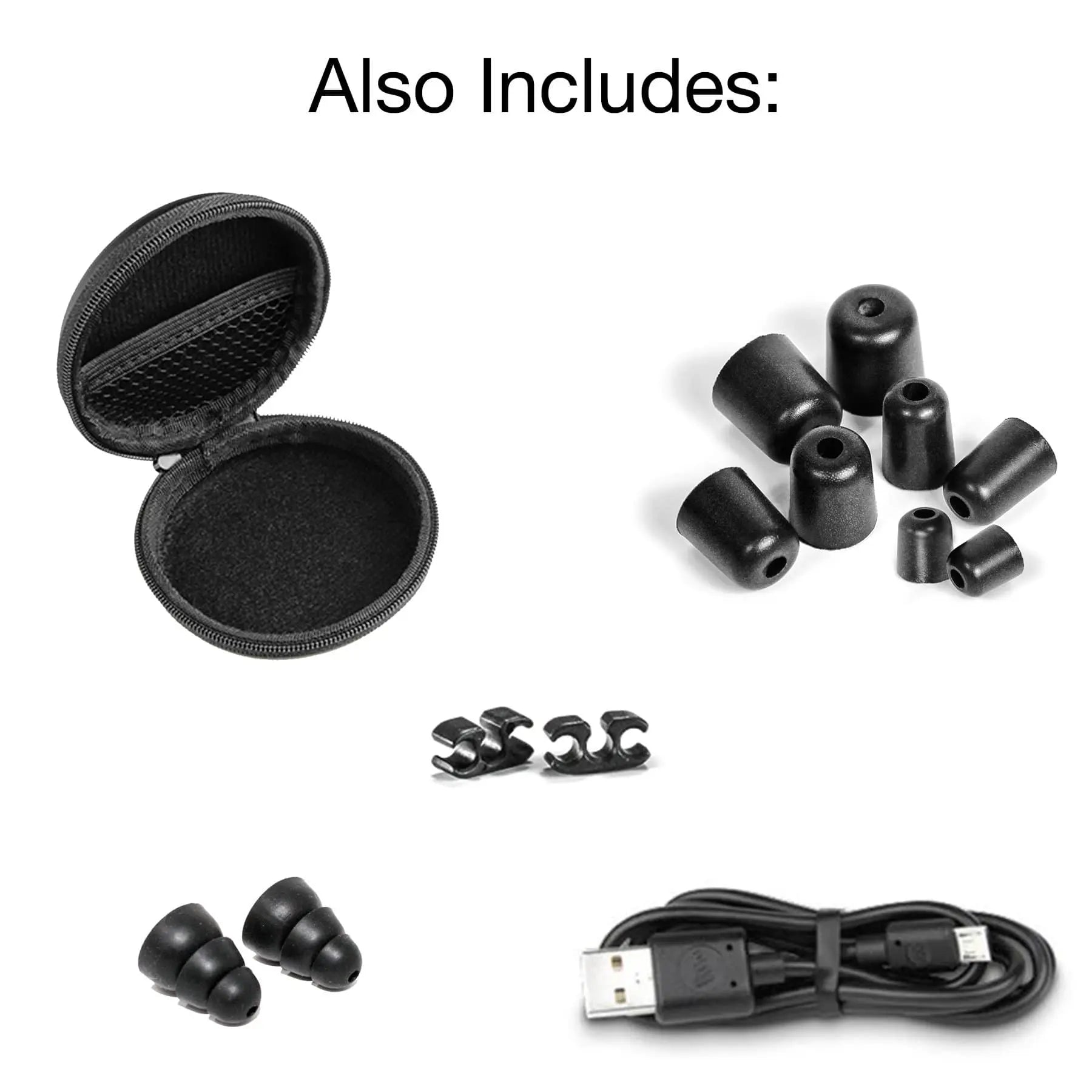ISOTUNES IT-27 - XTRA 2.0 Bluetooth Noise-Isolating Earbuds Matte Black ISOtunes