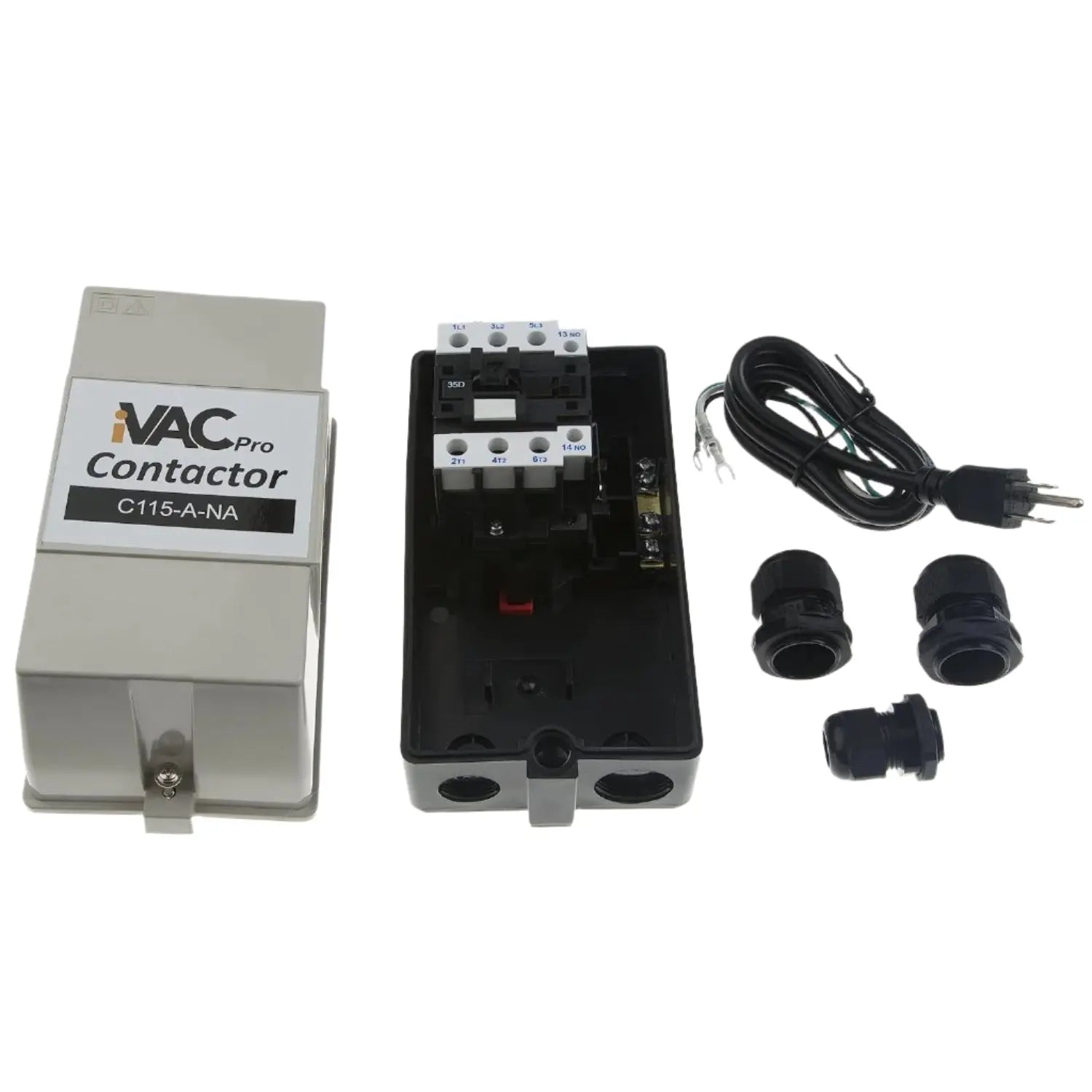 IVAC C115-A-NA - iVAC Contactor, 115VAC Trigger, 10HP. Capacity 115Vac to 660Vac - Wise Line Tools