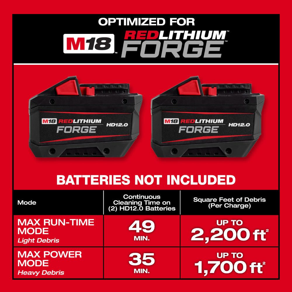 MILWAUKEE 0926-20 - M18 FUEL™ NEXUS™ Dual Battery Wet/Dry Vacuum Motor Head w/ PACKOUT™ Compatibility & VACLINK™ MILWAUKEE