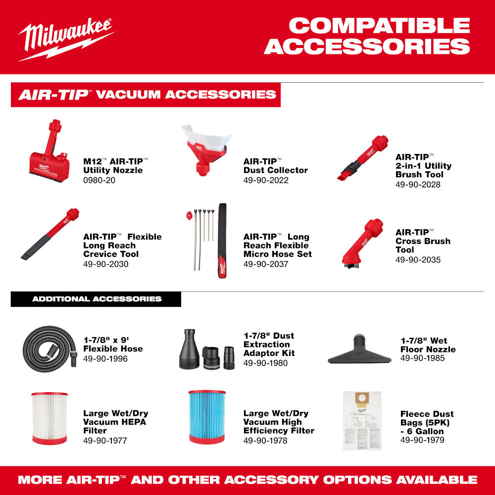 MILWAUKEE 0926-20 - M18 FUEL™ NEXUS™ Dual Battery Wet/Dry Vacuum Motor Head w/ PACKOUT™ Compatibility & VACLINK™ MILWAUKEE