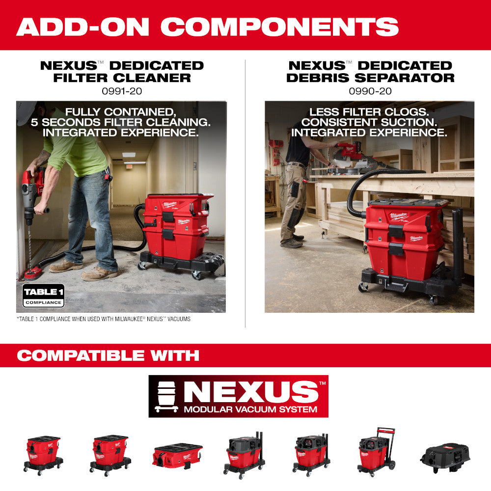MILWAUKEE 0926-20 - M18 FUEL™ NEXUS™ Dual Battery Wet/Dry Vacuum Motor Head w/ PACKOUT™ Compatibility & VACLINK™ MILWAUKEE