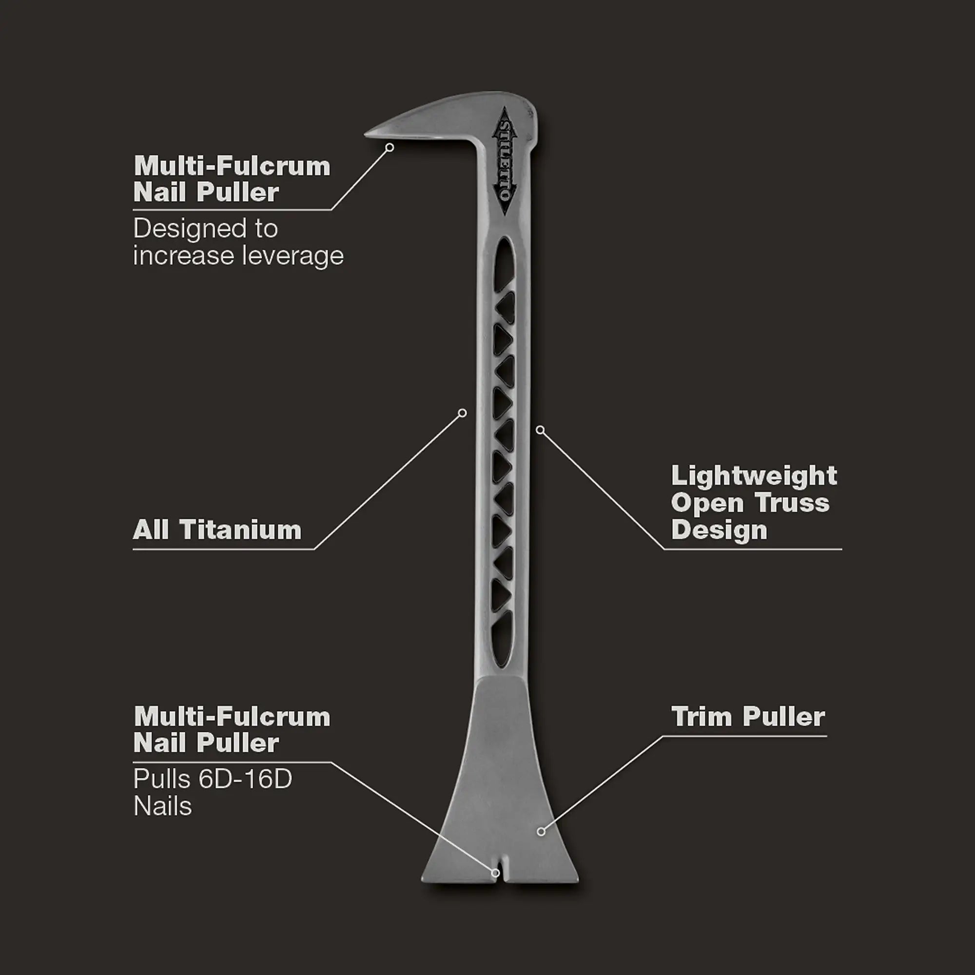Milwaukee TRIMBAR5 - Barre de finition et extracteur de garniture en titane de 8,5 po
