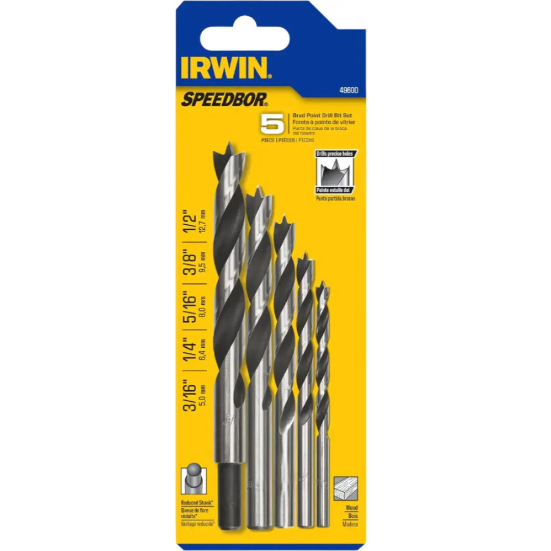 Irwin 49600  -  pilot Drill Bit 5pc set IRWIN
