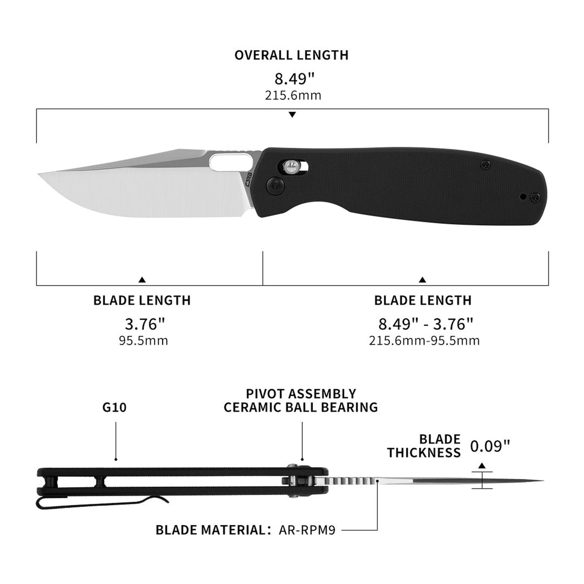 CJRB Prado J1936 - dimensions diagram