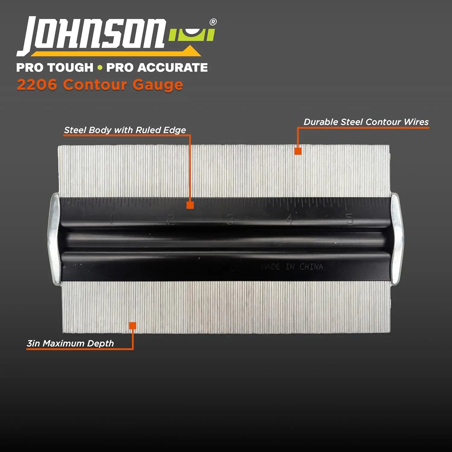 JOHNSON LEVELS 2206 - Contour Guage JOHNSON LEVELS