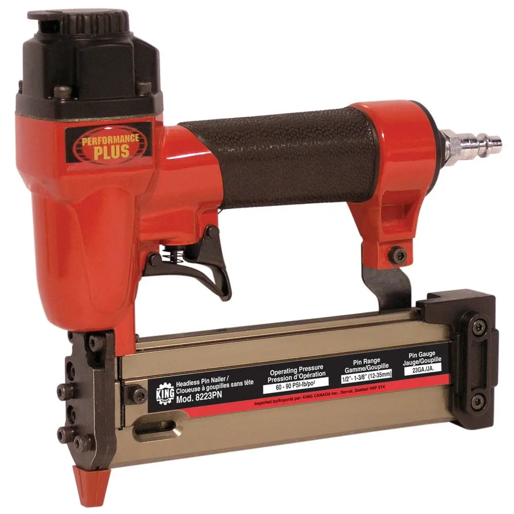 KING CANADA 8223PN  -  23 GA. HEADLESS PIN NAILER KIT - Wise Line Tools