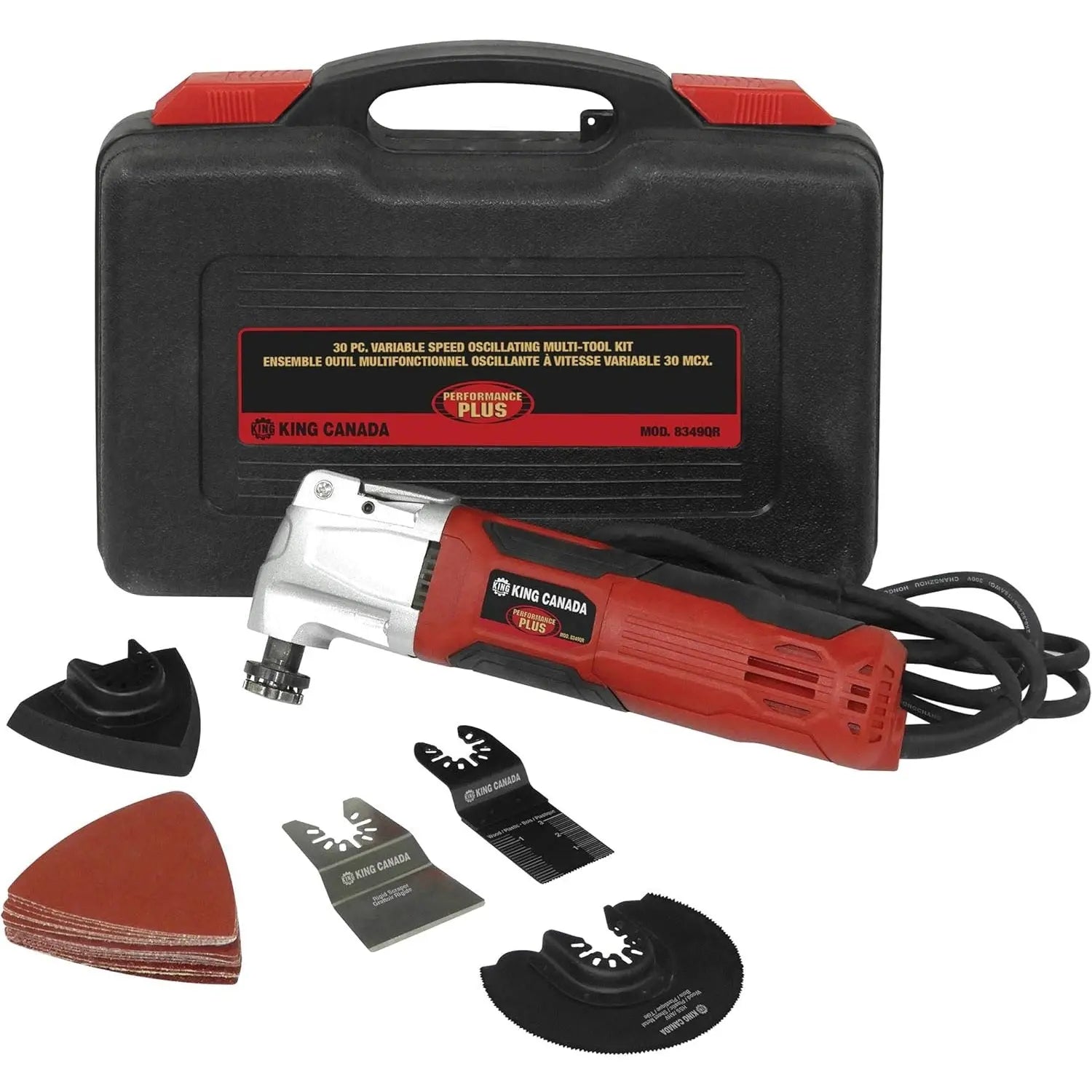 KING CANADA 8349QR - 30 PC. VARIABLE SPEED MULTI-TOOL KIT KING CANADA