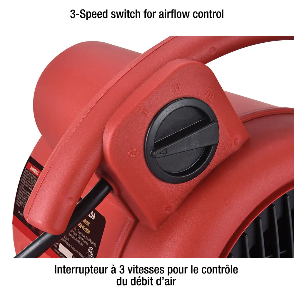 King 8500AM  -  550 CFM 3 Speed 120V Air Mover King Canada