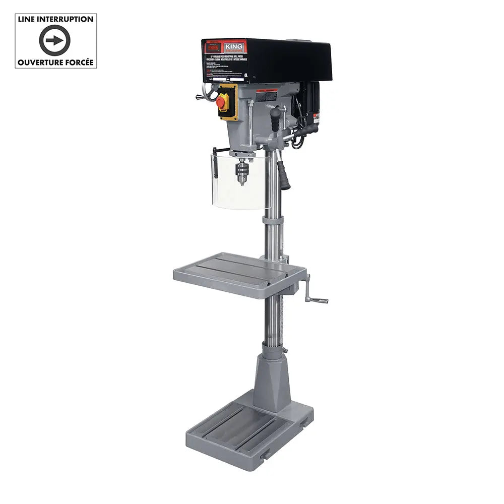 KING CANADA KC-30HS-VS - DRILL PRESS, 15" FLOOR, INDUSTRIAL, VARIABLE SPEED KING CANADA