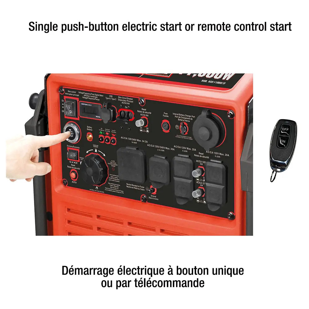 KING CANADA KCG-11000I-TF - 11000W TRI-FUEL INVERTER GENERATOR KING CANADA