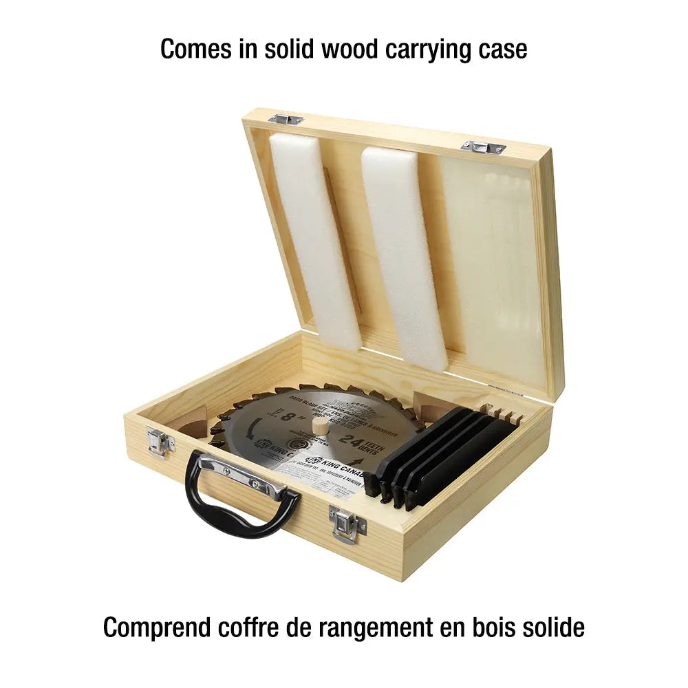 KING CANADA KSC-8000 - 8" Carbide Dado Blade Set KING CANADA