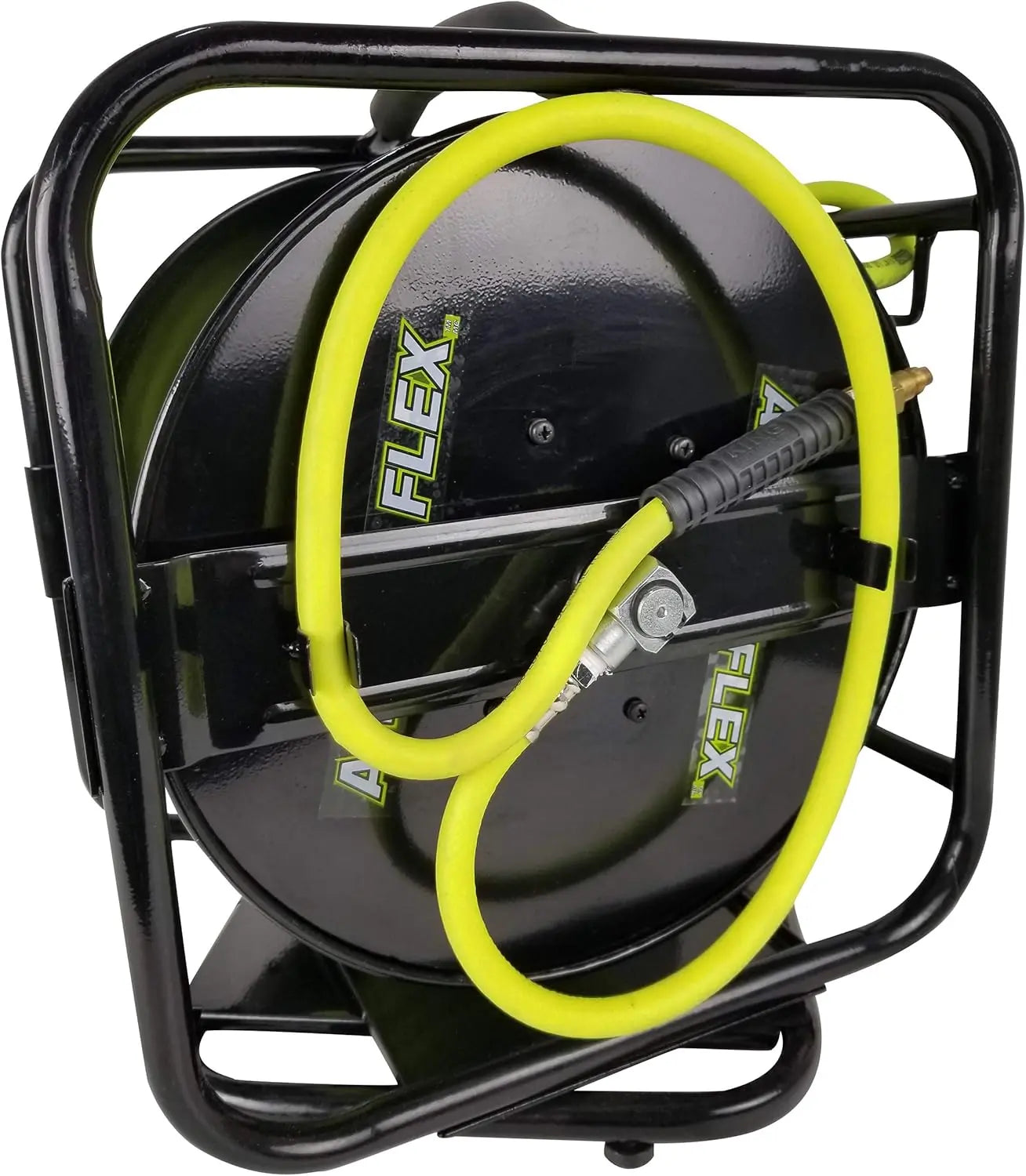 KING K-10014FRL - 1/4" X 100' MANUAL AIR HOSE REEL W/HYBRIDE POLYMER AIR HOSE KING