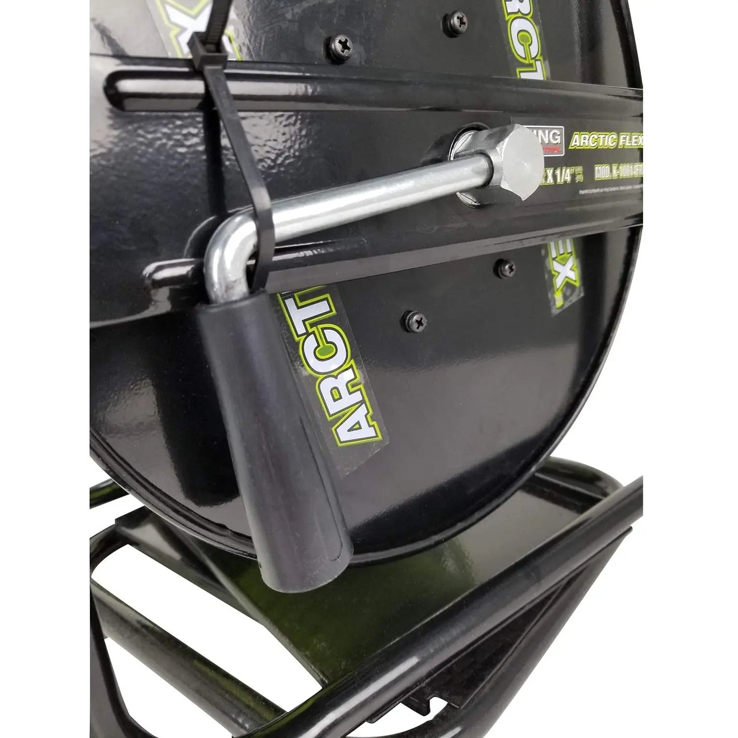 KING K-10014FRL - 1/4" X 100' MANUAL AIR HOSE REEL W/HYBRIDE POLYMER AIR HOSE KING