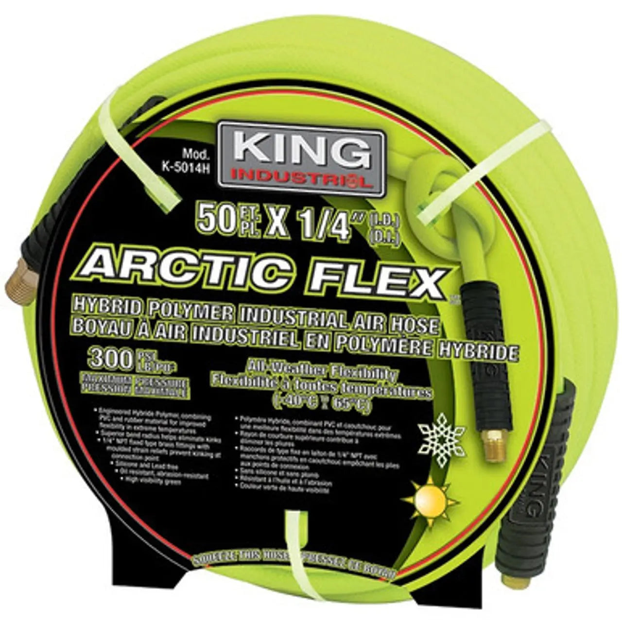 KING K-5014H - 1/4" X 50' HYBRID POLYMER INDUSTRIAL AIR HOSE KING