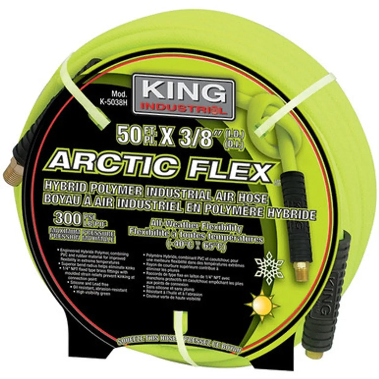 KING K-5038H - 3/8" X 50' HYBRID POLYMER INDUSTRIAL AIR HOSE KING