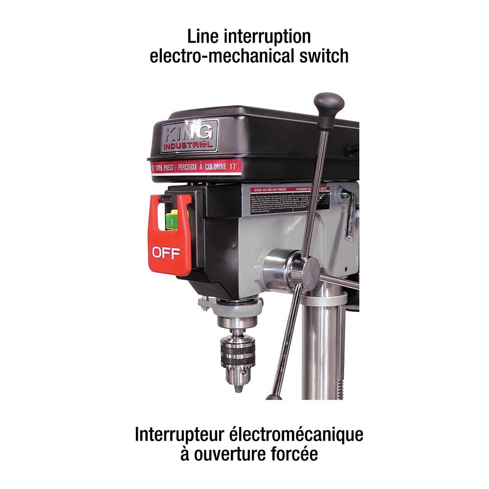 KING KC-118FC - 17" DRILL PRESS - Wise Line Tools