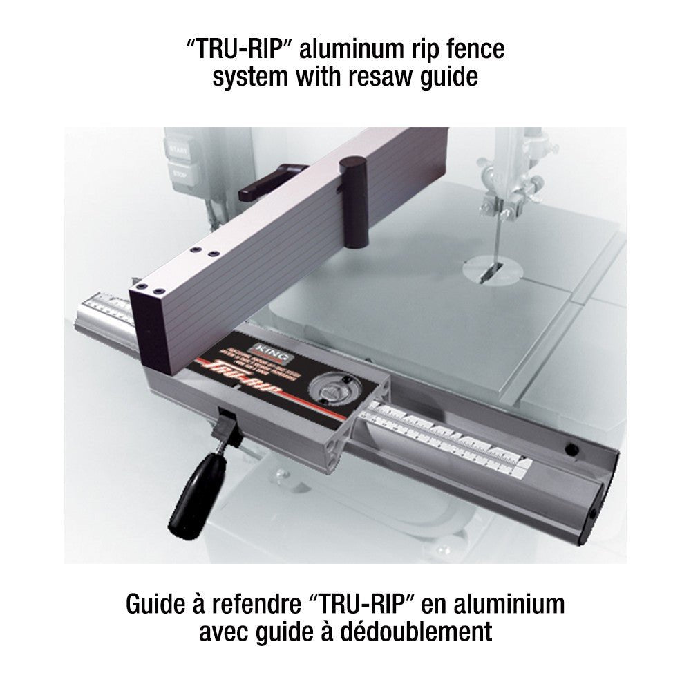 KING KC-1433FXR - 14" WOOD BANDSAW WITH RESAW GUIDE - Wise Line Tools