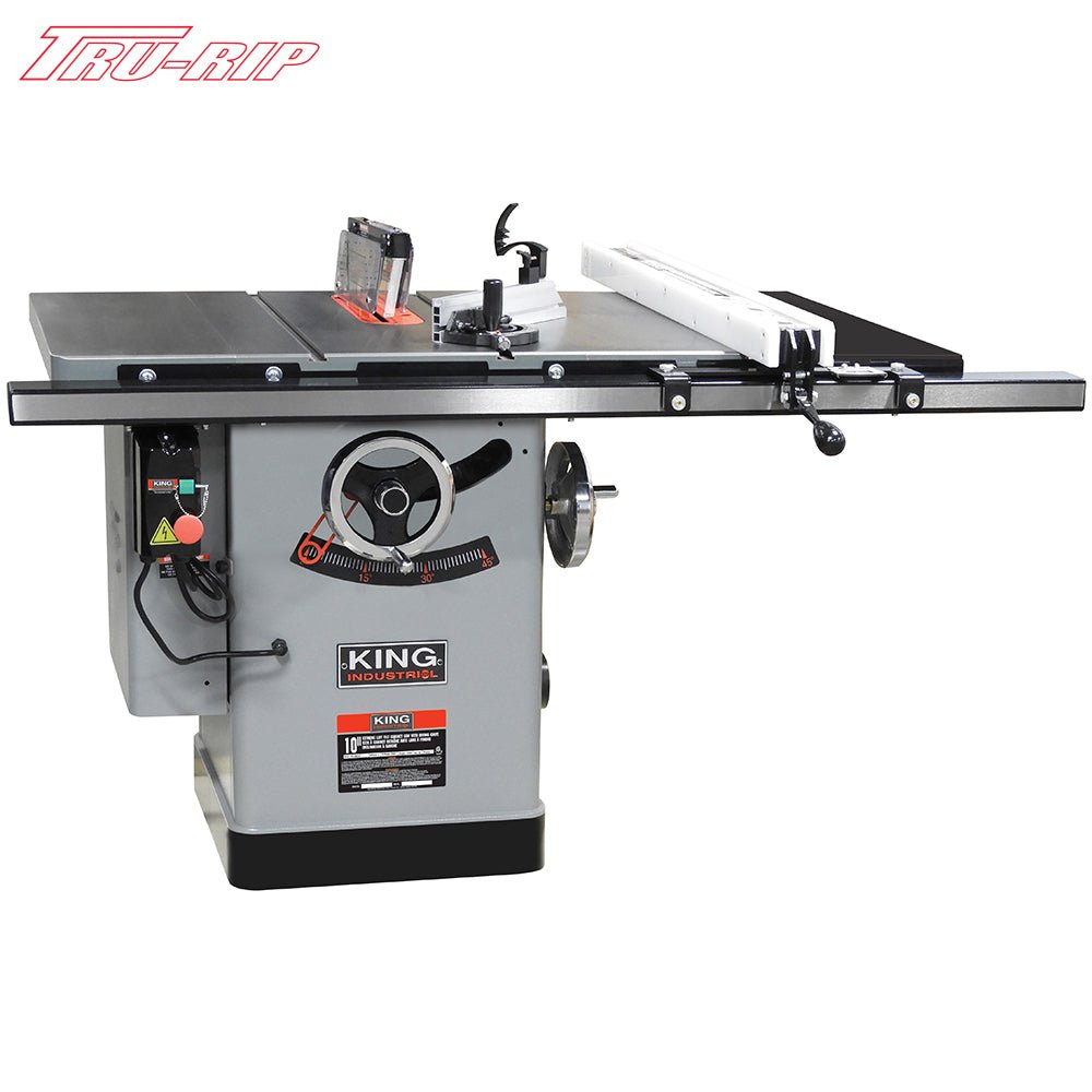 KING KC-26FXT/I30/30 - 10" Table Table Saw, Riving Knife w/ 30" Ind. Fence, LT - Wise Line Tools