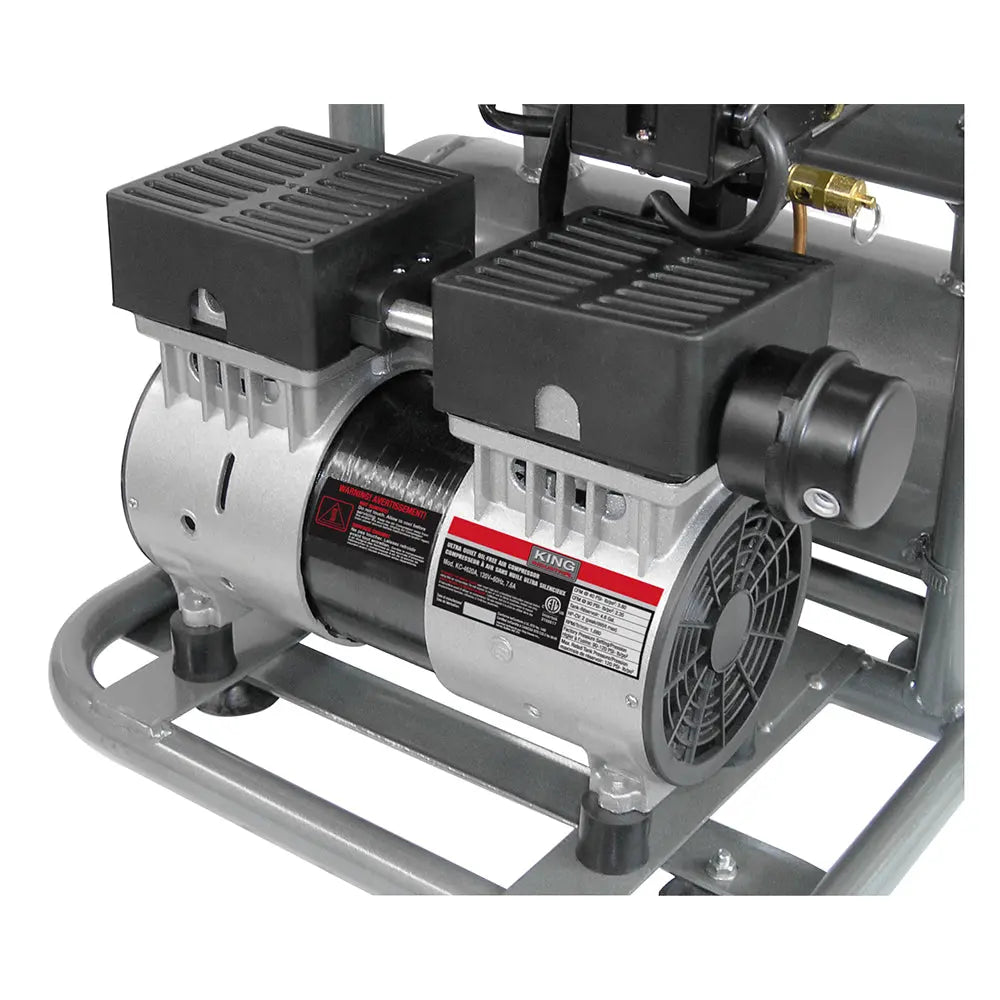 KING KC-4620A - 4.6 GALLON ULTRA QUIET OIL-FREE AIR COMPRESSOR4.6 GALLON ULTRA QUIET OIL-FREE AIR COMPRESSOR KING
