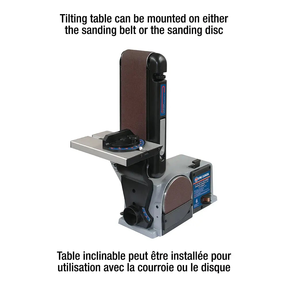KING KC-705L-6 - 4" Belt Disk Sander (Desk Top) KING