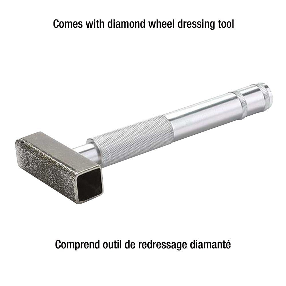 KING KC-895LS - 8" LOW SPEED BENCH GRINDER WITH LIGHT - Wise Line Tools
