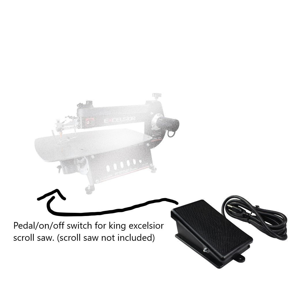 KING XL-100  -  FOOT On/Off SWITCH FOR THE KXL-16 SCROLL SAW - Wise Line Tools