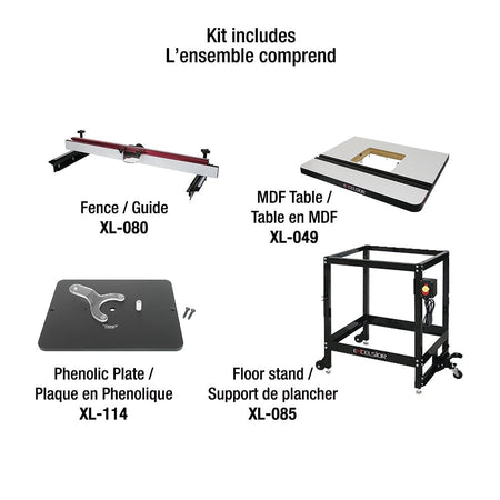 KING XL-200MEP  -  ROUTER TABLE KIT (XL-049, XL-080, XL-085 & XL-114) - Wise Line Tools