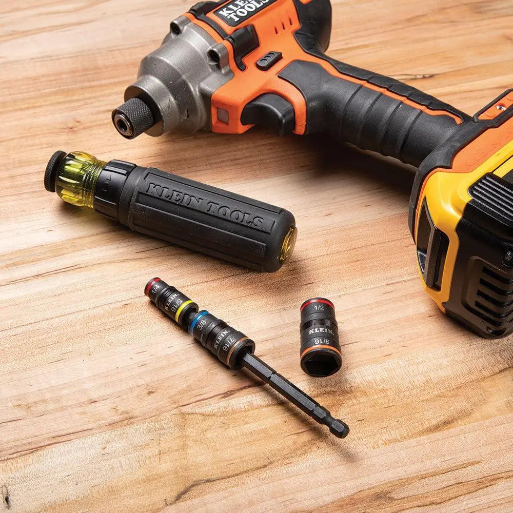 Klein KLE-32933 - 7-in-1 Impact Flip Socket Set - Wise Line Tools