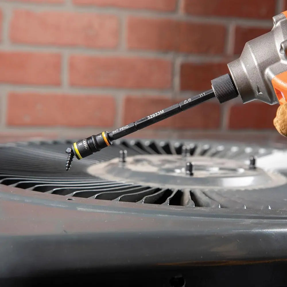 Klein 32933M - 6-in-1 Metric Impact Socket Set, 3 Flip Sockets with 6 Metric Hex Sizes 7 mm to 14 mm KLEIN