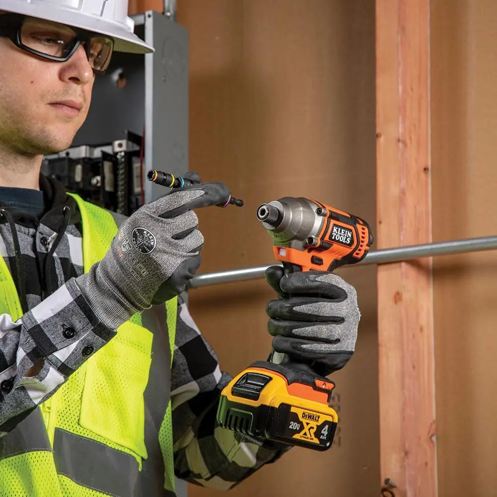 Klein 32933M - 6-in-1 Metric Impact Socket Set, 3 Flip Sockets with 6 Metric Hex Sizes 7 mm to 14 mm KLEIN