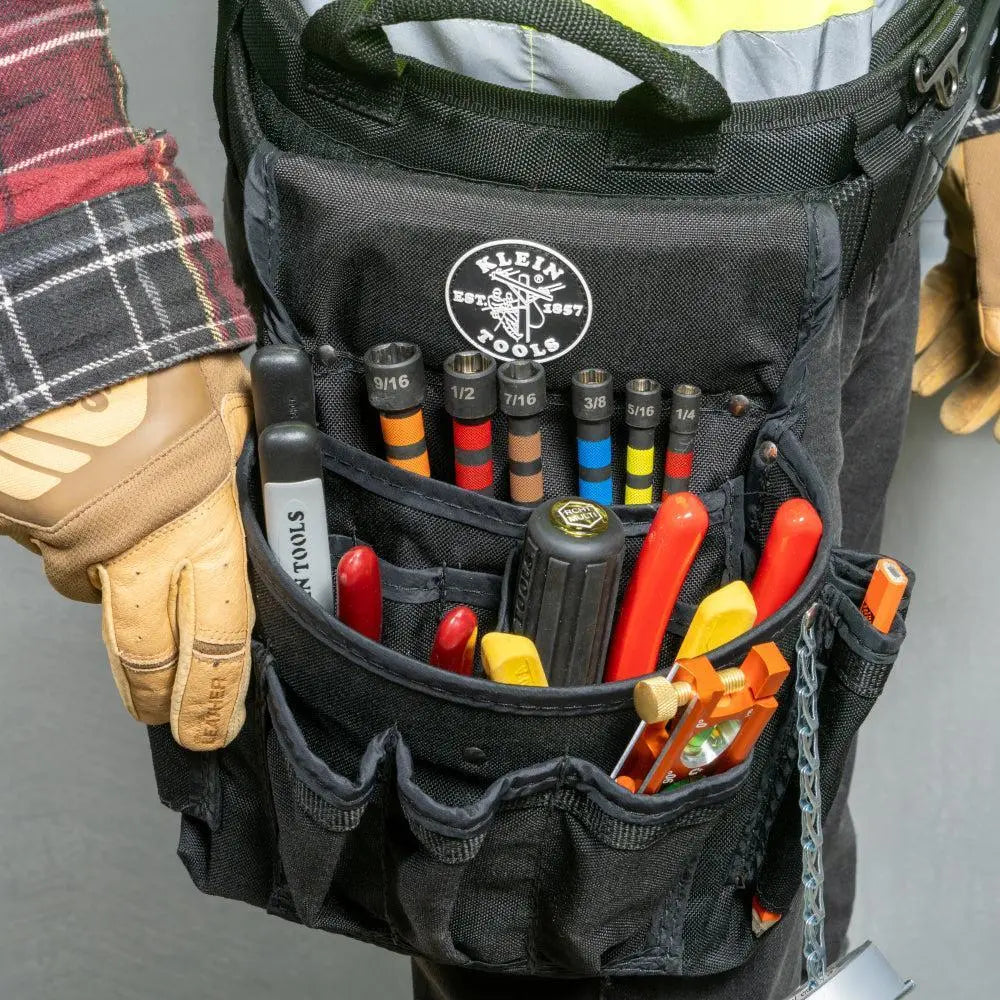 Klein KLE-32950 - Hollow Magnetic Color-Coded Ratcheting Power Nut Drivers, 7-Piece - Wise Line Tools