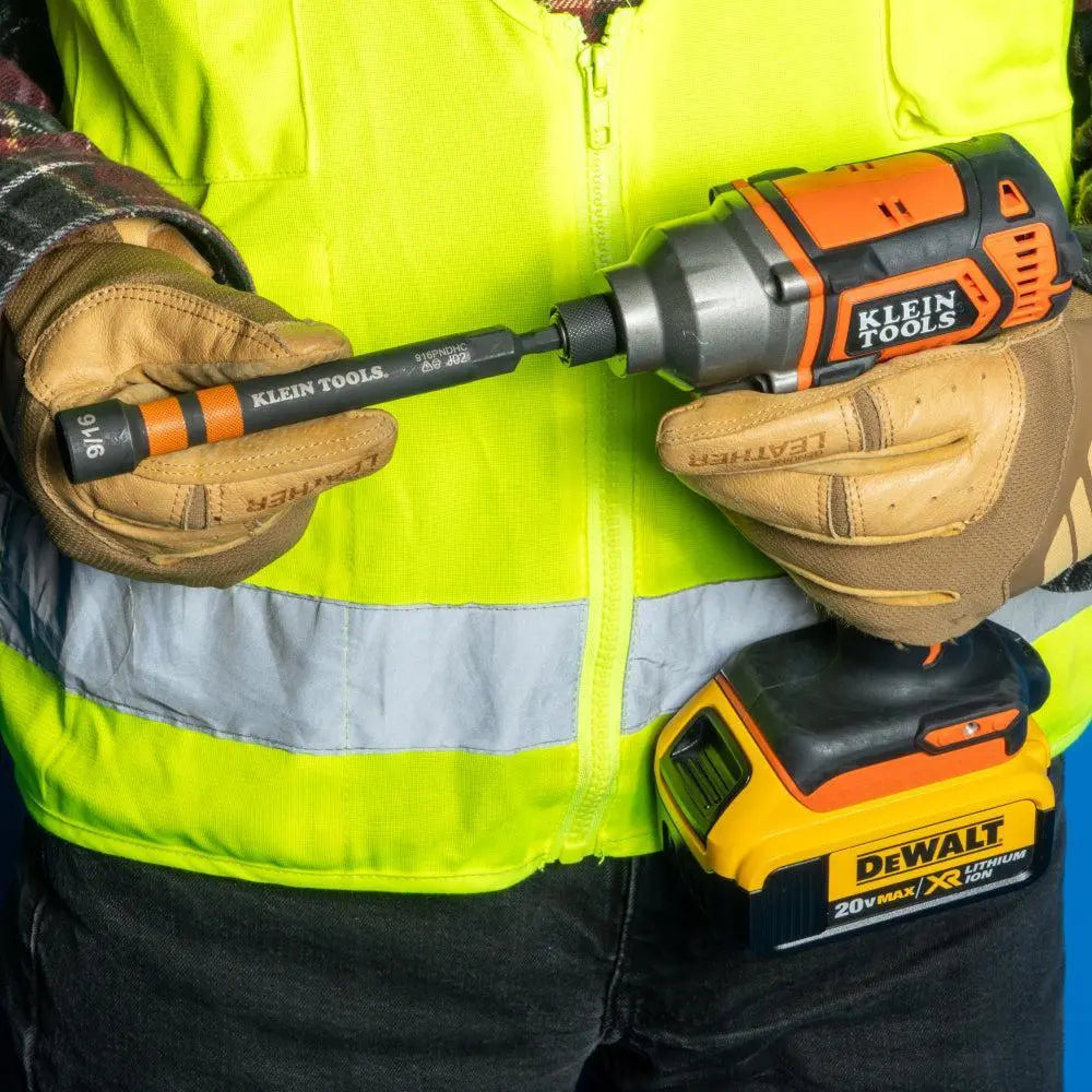 Klein KLE-32950 - Hollow Magnetic Color-Coded Ratcheting Power Nut Drivers, 7-Piece - Wise Line Tools