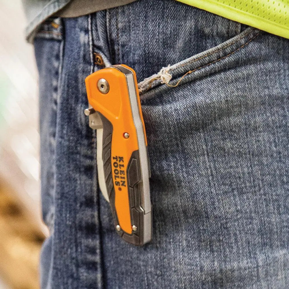 Klein KLE-44218 - Cable Skinning Utility Knife with Replaceable Blade - Wise Line Tools