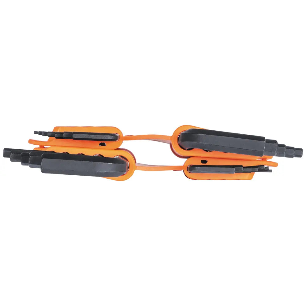 KLEIN KLE-BLS22H - 22pc Long SAE and Metric Ball End Hex Key Set KLEIN