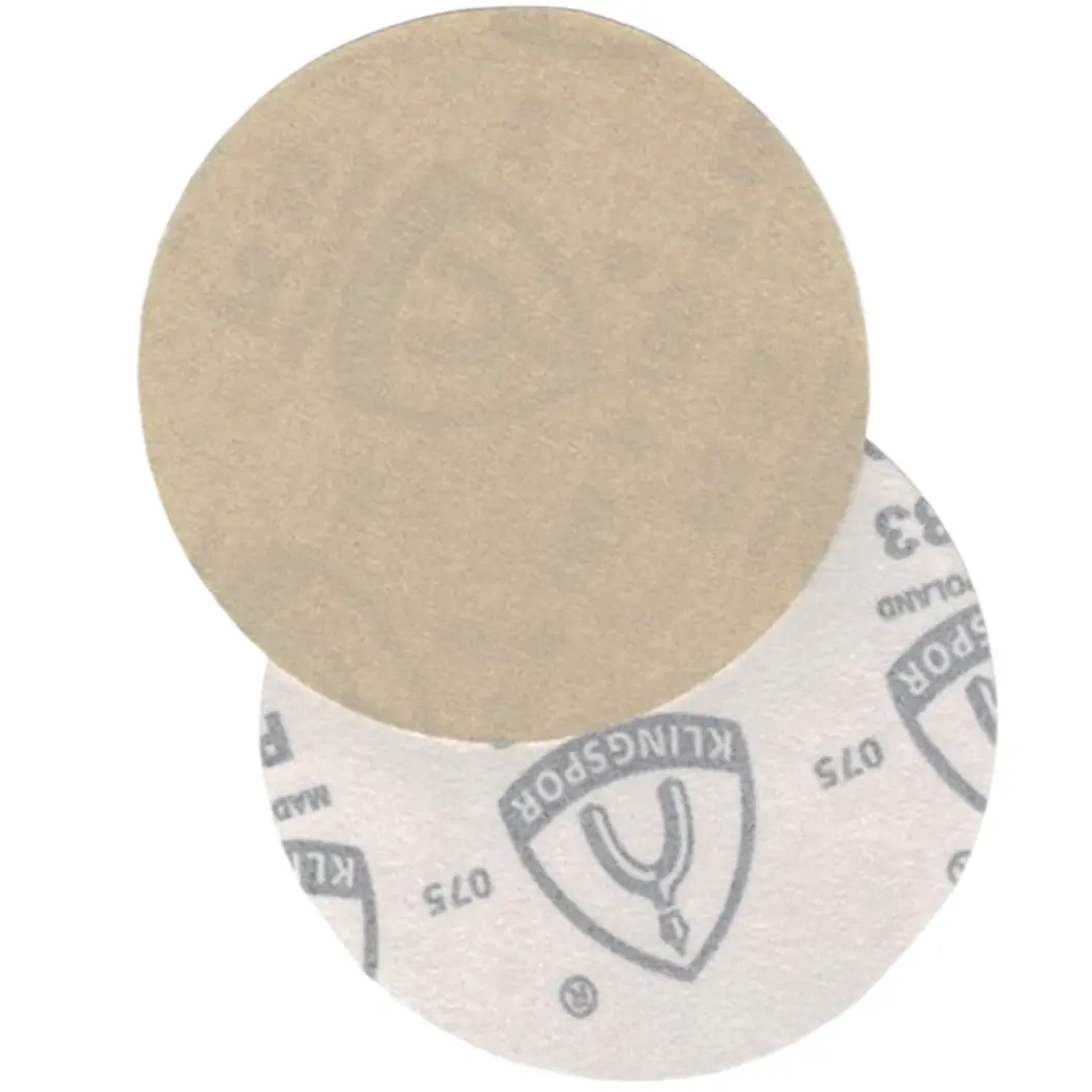 KLINGSPOR 150433 - 120 Grit 5" sanding pad velcro with out vac holes KLINGSPOR
