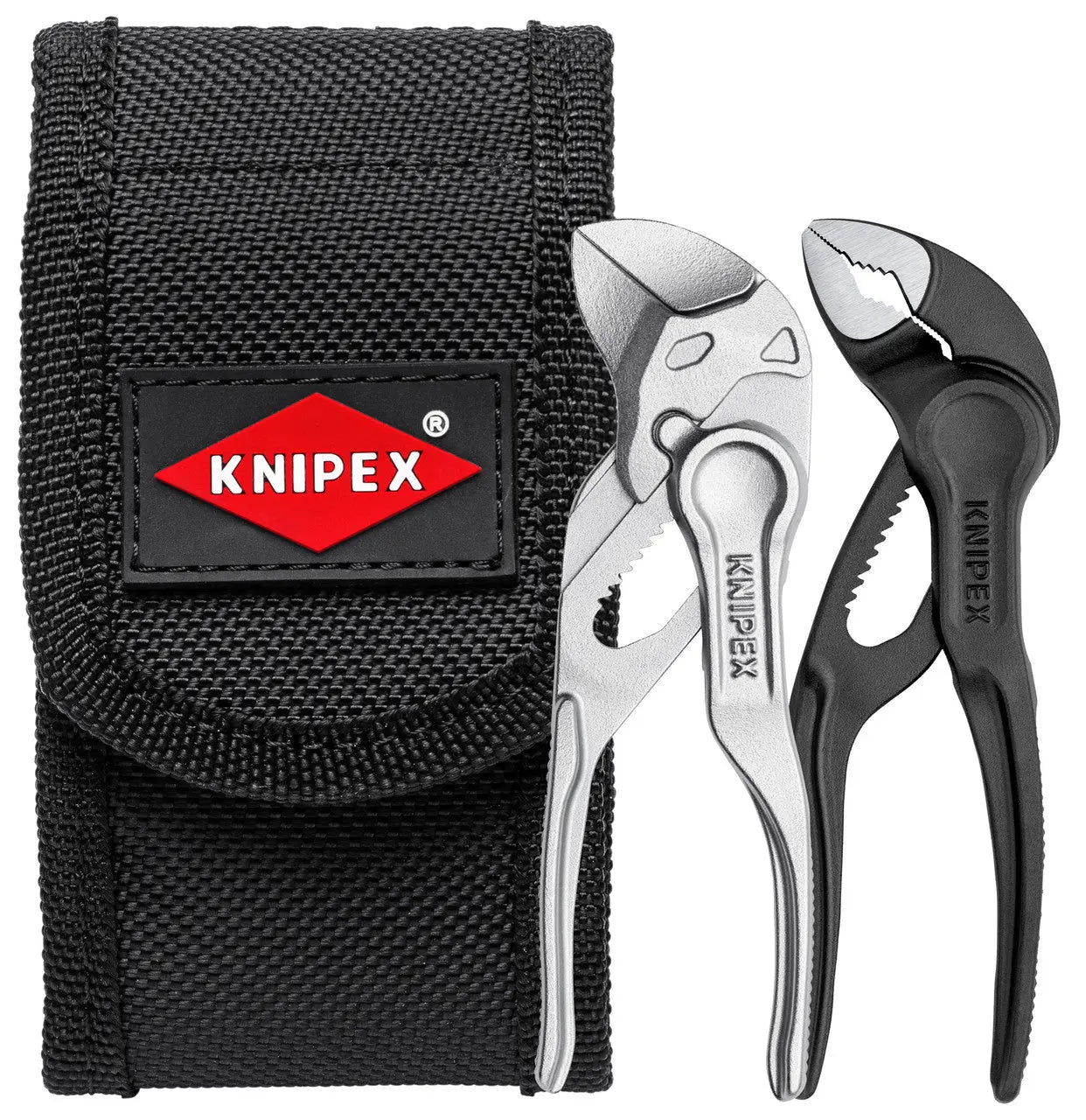 Knipex 002072V04XS - 2 Pc Mini Pliers Set XS in Belt Pouch - Wise Line Tools